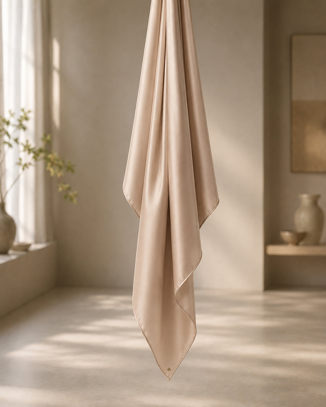 Satin in Taupe