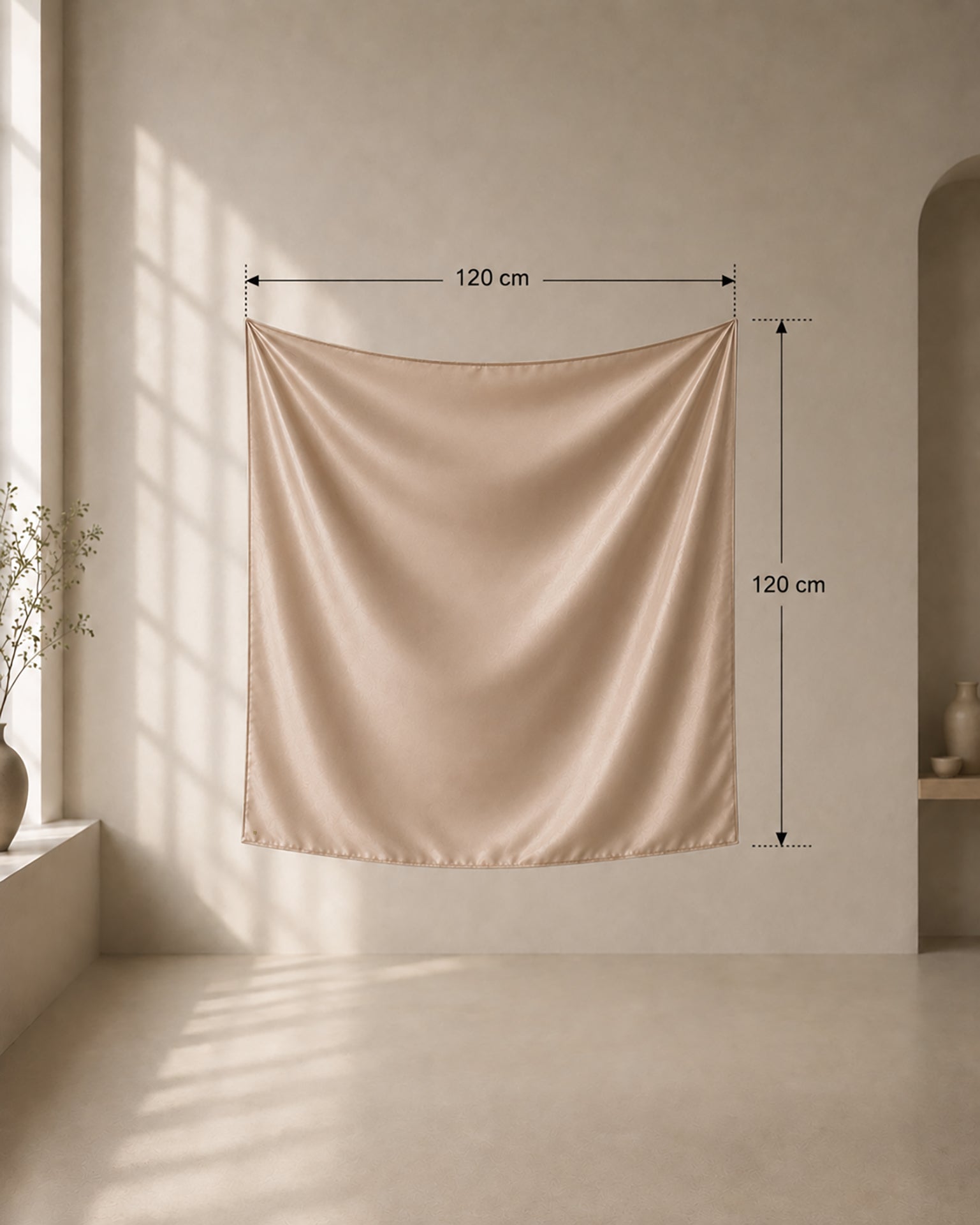 Satin in Taupe