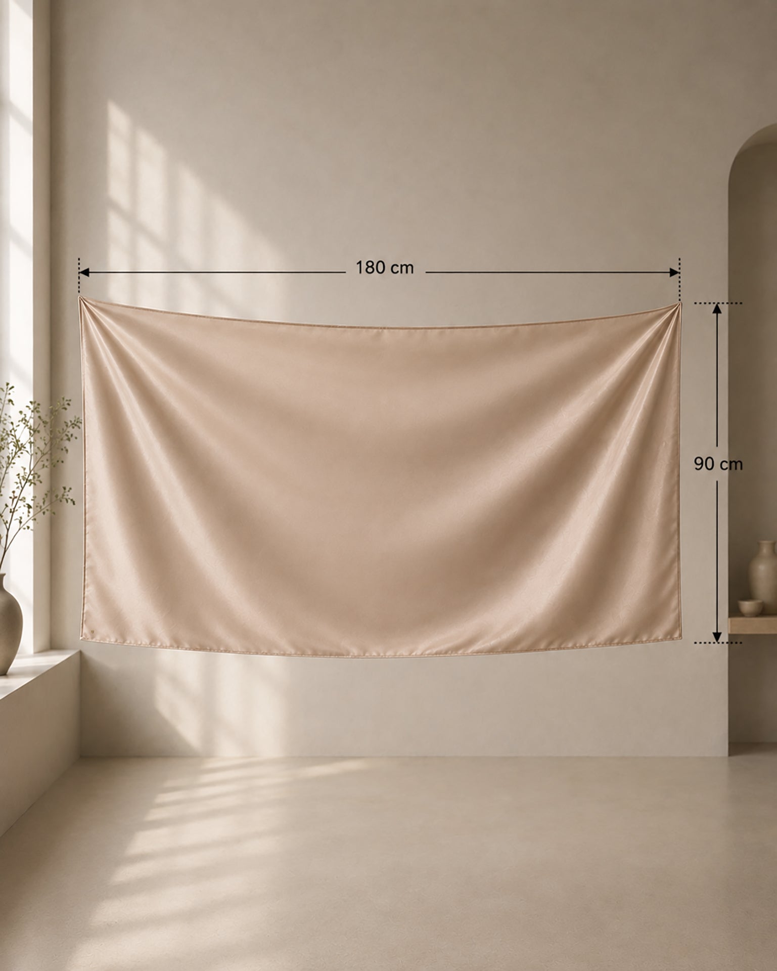 Satin in Taupe