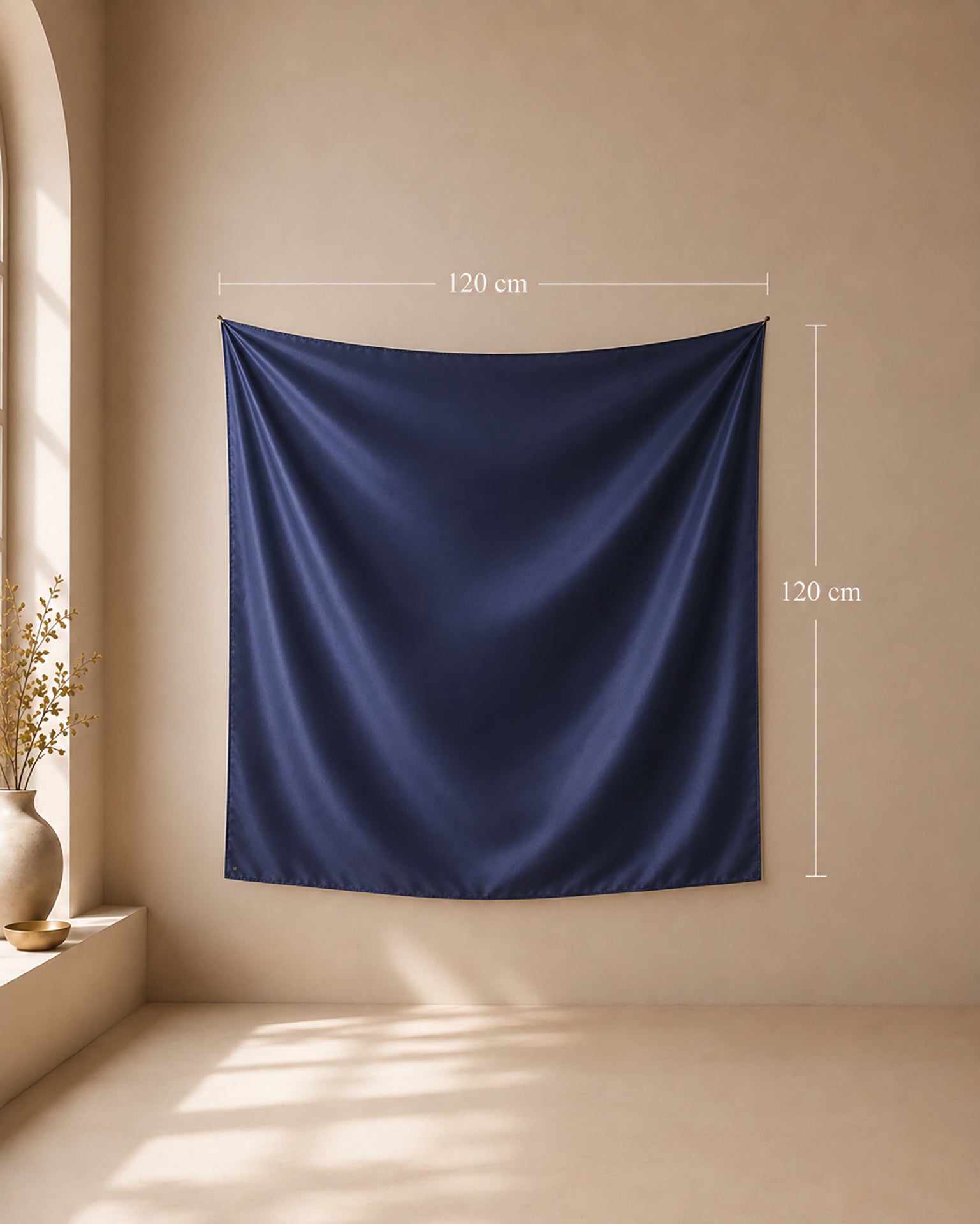 Satin in Deep Indigo