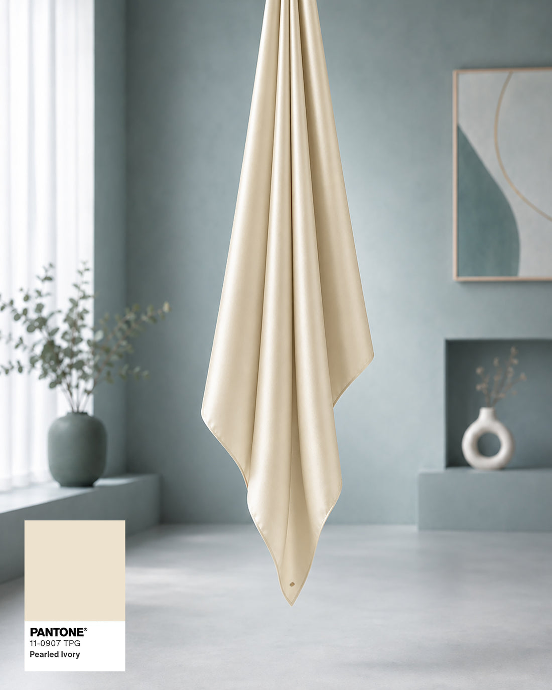 Satin in Ivory