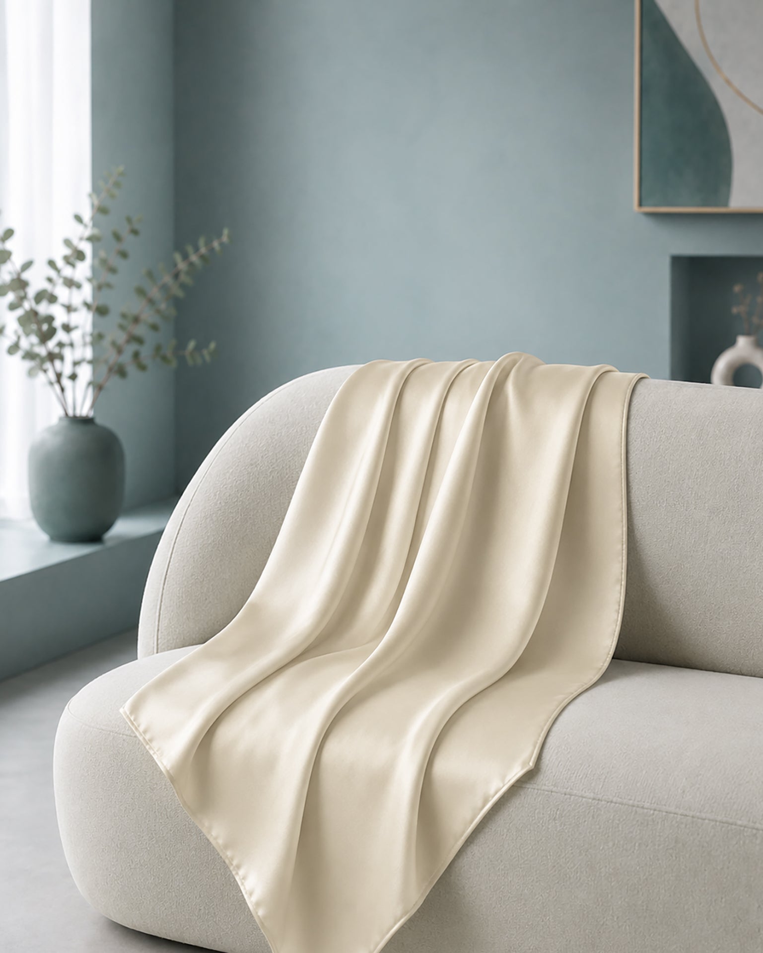 Satin in Ivory