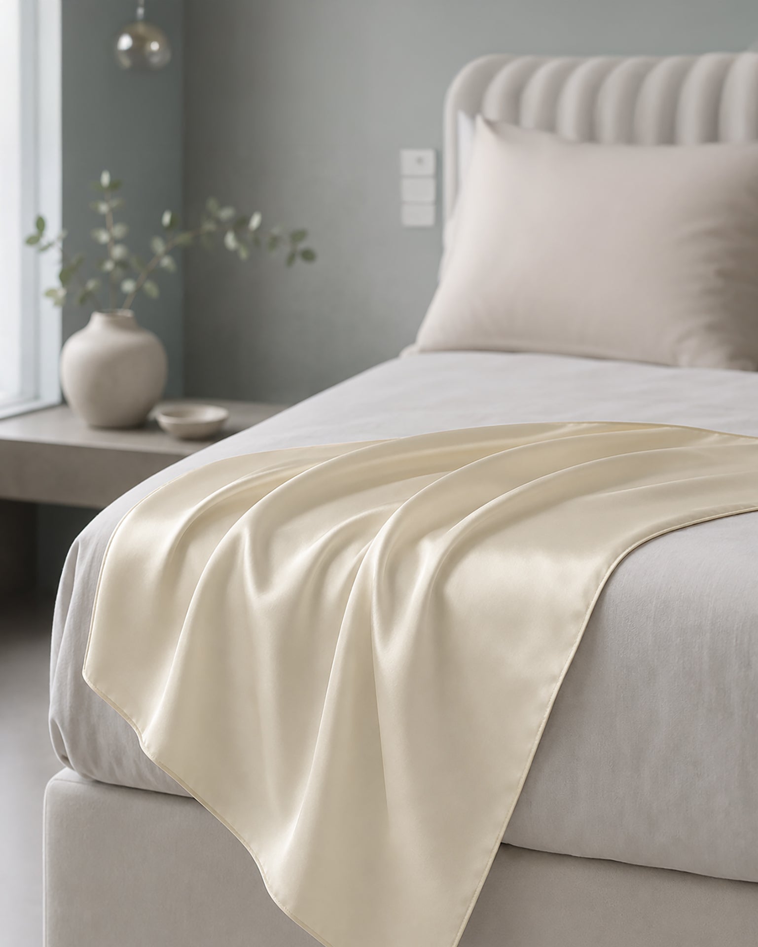 Satin in Ivory