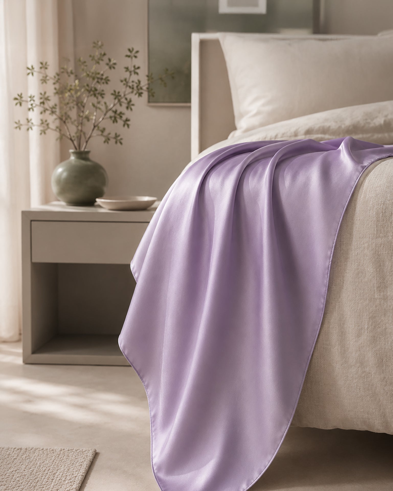 Satin in Lilac