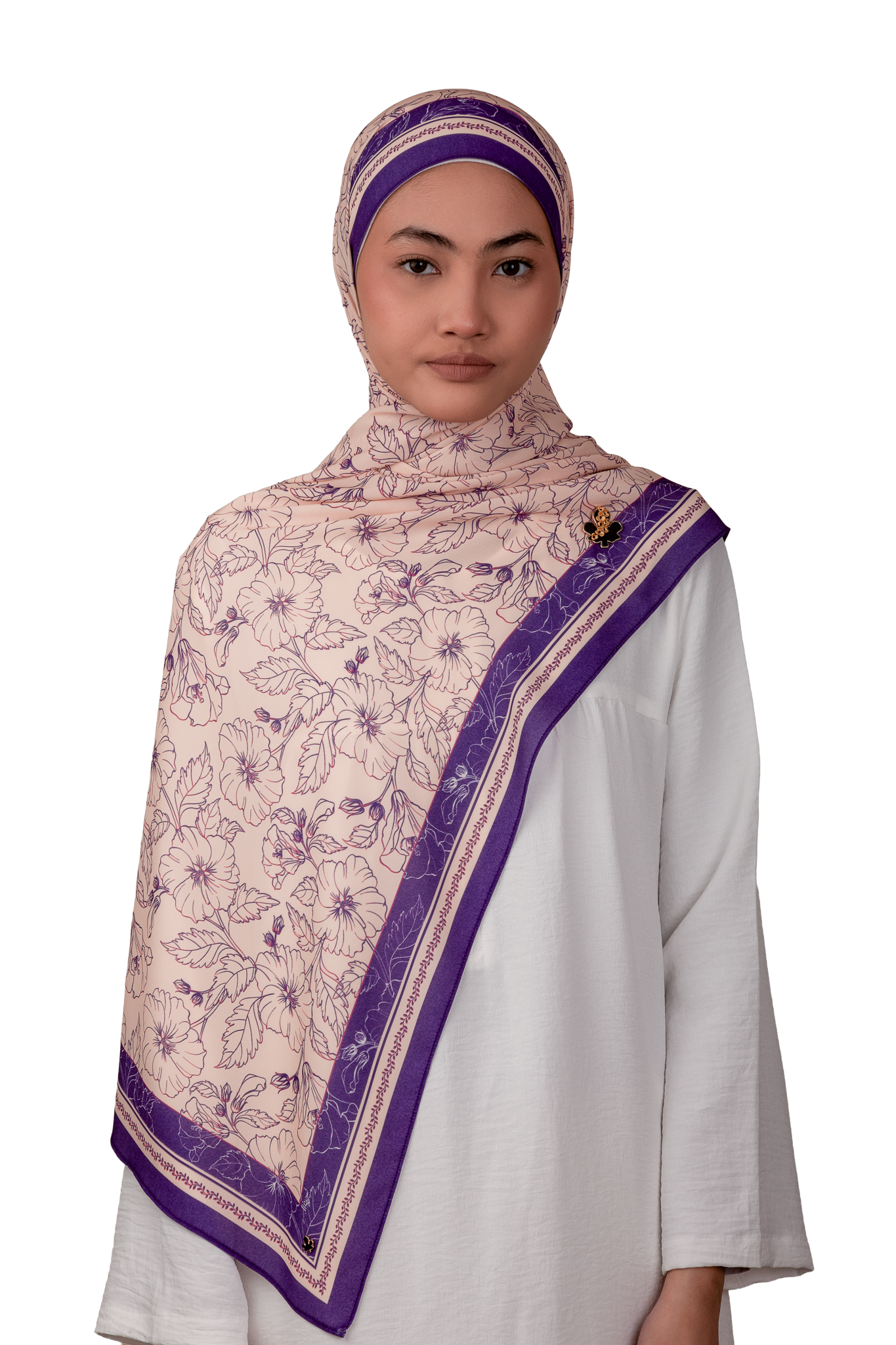 Ivory Amethyst Hibiscus